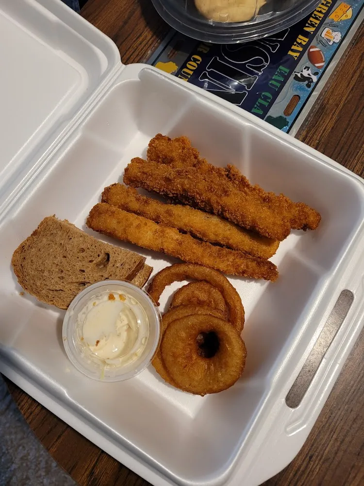 Walleye Fisch Dinner After Eating Half